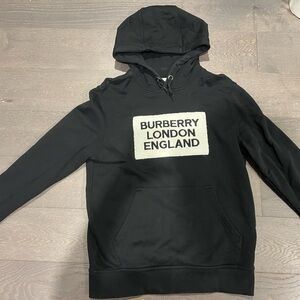 Burberry Black and White Logo Hoodie